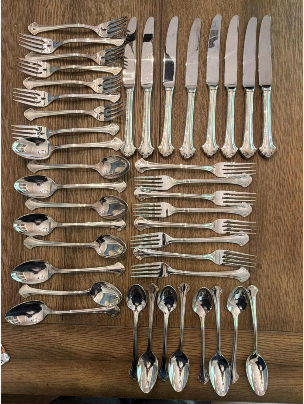 Towle Boston Chippendale Silverplate Flatware Set –  Service for 8 - 41 Pieces